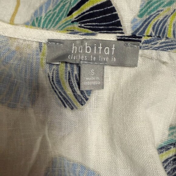 Habitat Clothes To Live In SZ Small Linen Cotton Lagenlook Sustainable Beach Mom - Picture 5 of 7